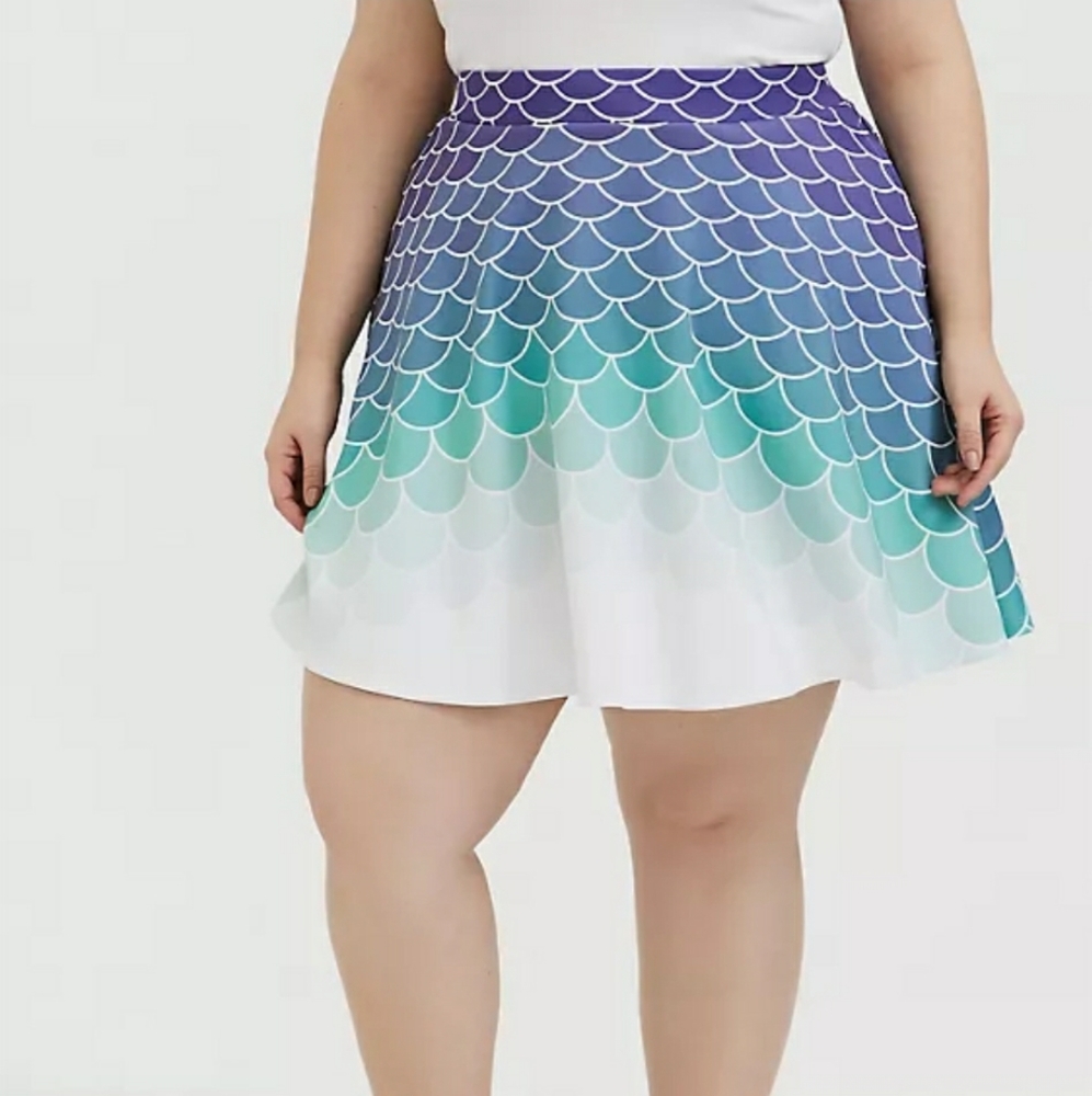 Torid Size 1 Little Mermaid skater